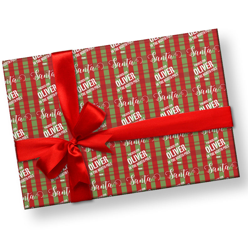 North Pole Christmas Wrapping Paper By Paper and Inc